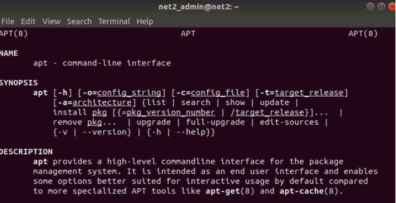 apt command