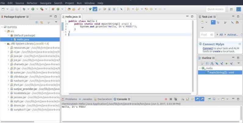 Eclipse-IDE。あなたが読むことに興味があるかもしれません：あなたが32ビットまたは64ビットのUbuntu OSを持っているかどうかを知る方法は？