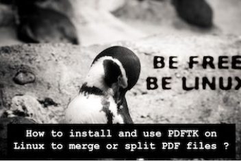 How to install and use PDFTK on Linux to merge or split PDF files