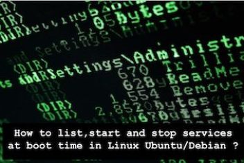 How to list, start and stop services at boot time in Linux Ubuntu/Debian