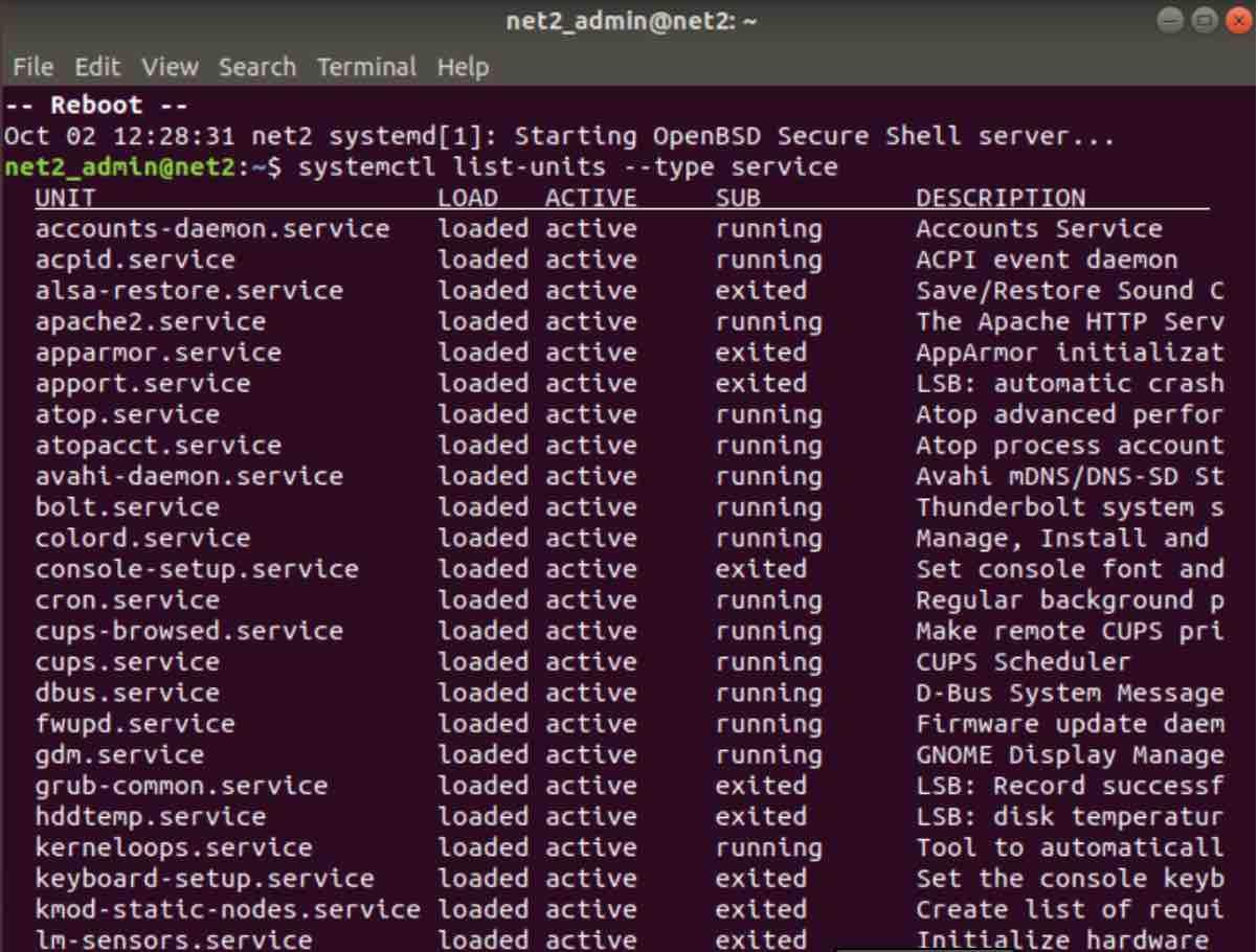 Ubuntu service. Systemctl unit