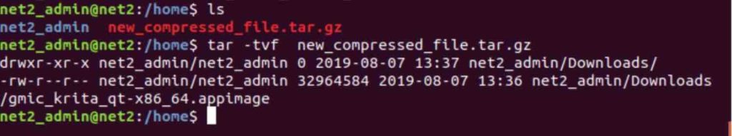 linux tar compress command