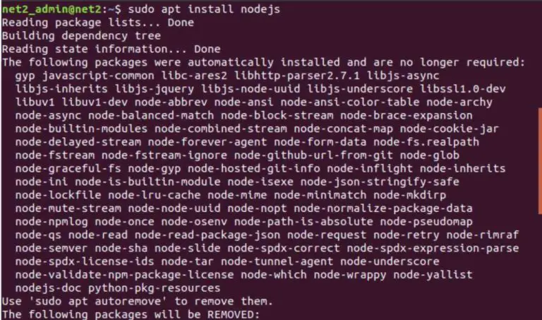 install nodejs ubuntu