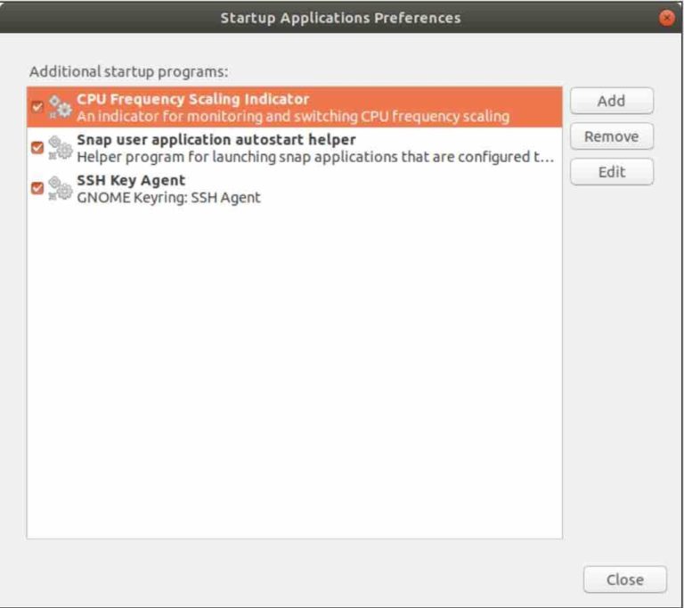 How to run applications at startup on Ubuntu 18.04