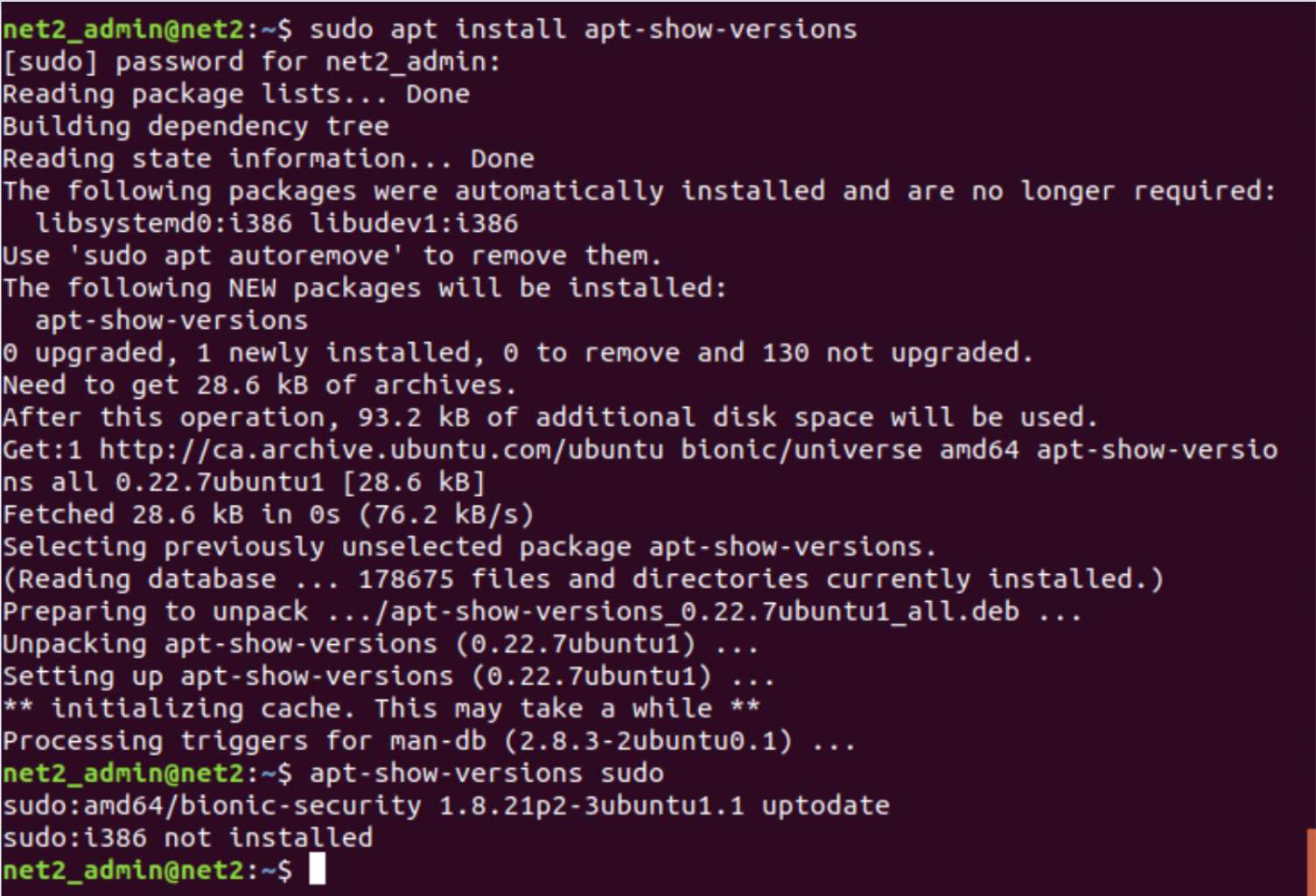 How to check a package version before installation in LinuxUbuntu