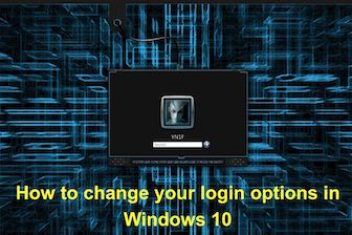 How to change your login options in Windows 10