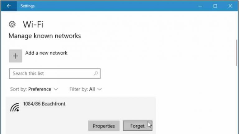 remove known wifi networks windows 11