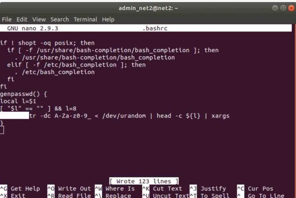 Linux password generator