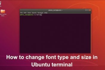 How to change font type and size in Ubuntu terminal
