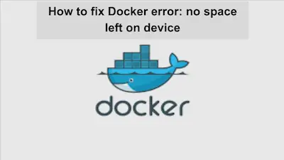 docker for mac no space left on device