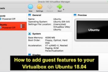 How to add guest features to your Virtualbox on Ubuntu 18.04