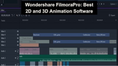 Wondershare FilmoraPro: Best 2D and 3D Animation Software