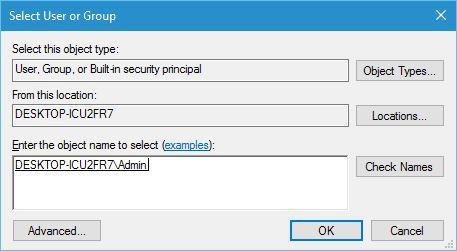 outlook data file cannot be accessed select user or group