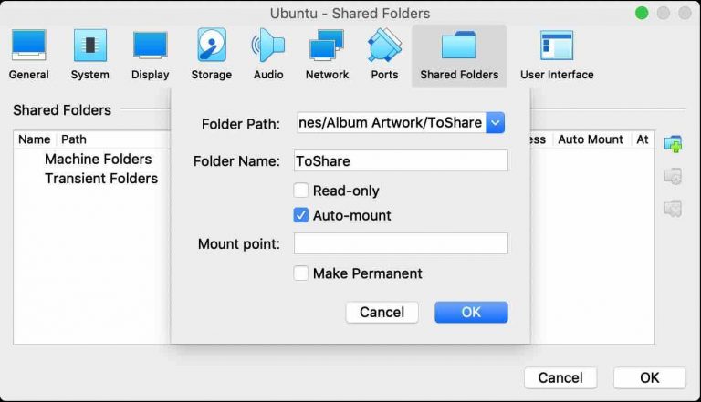 how to transfer files from windows to ubuntu virtualbox
