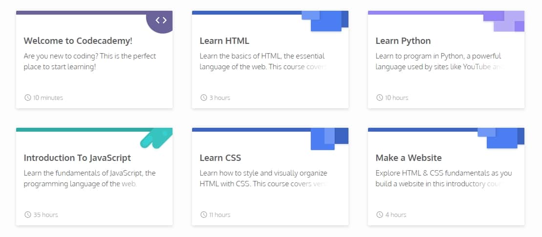 codecademy-program-courses