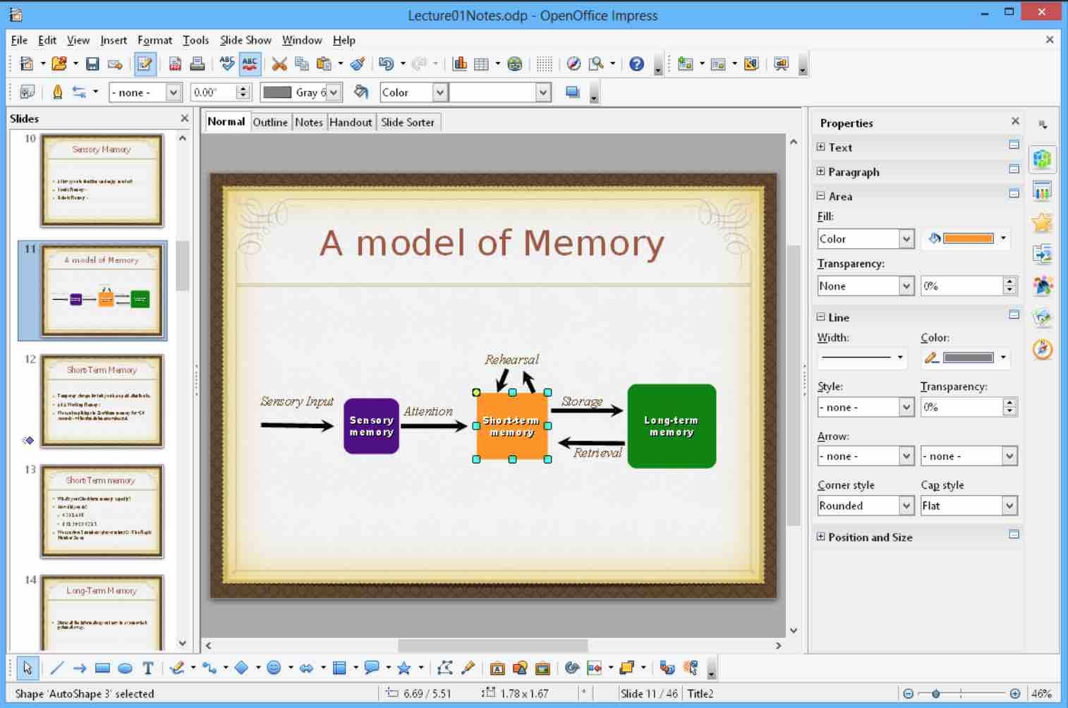 making presentation in openoffice