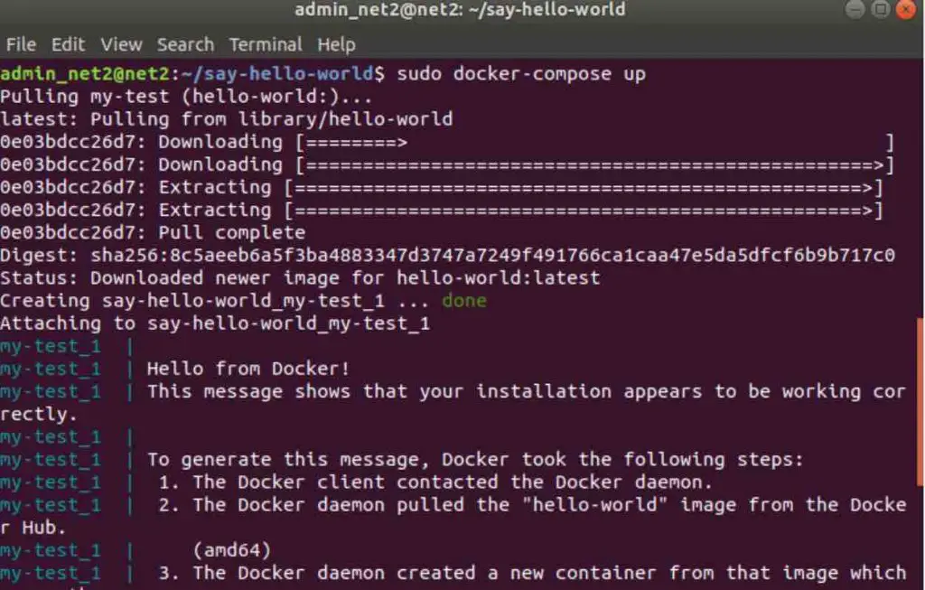 Docker compose up в фоне