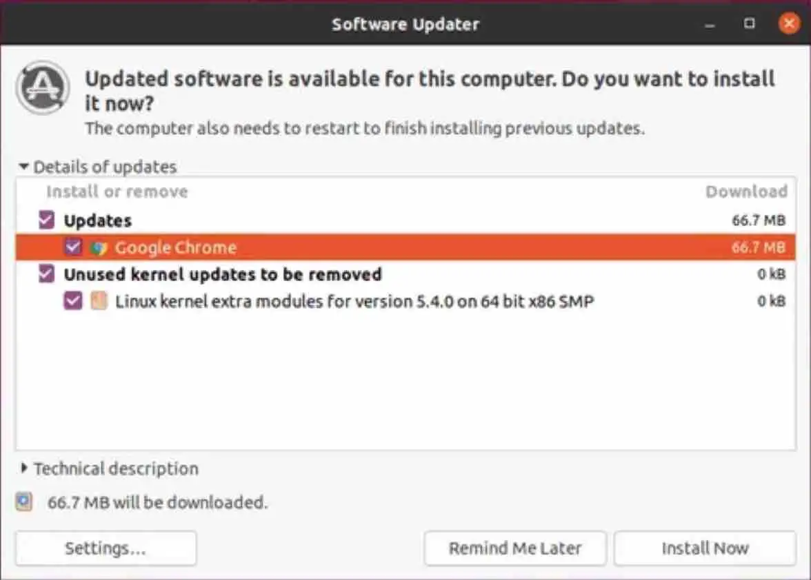 updating chrome in ubuntu