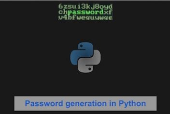 Password generation in Python