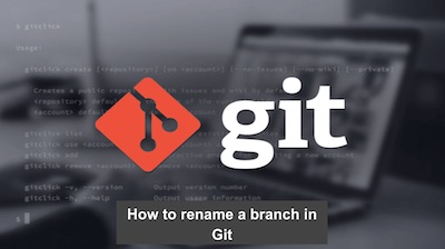 renaming git branch
