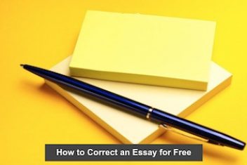 How to Correct an Essay for Free