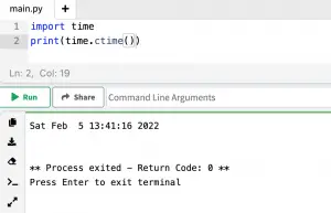 How to get the timestamp in Python