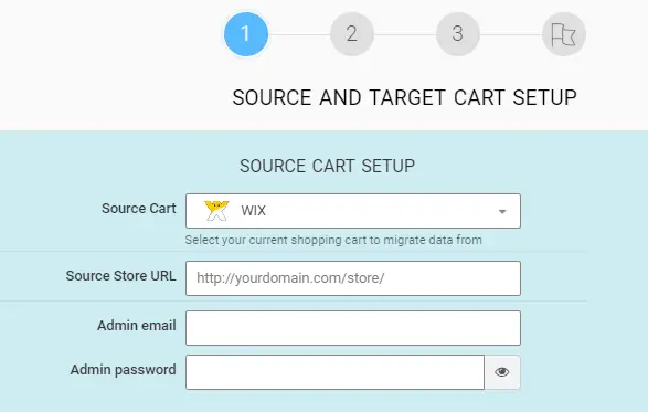 transferring website from wix to shopify