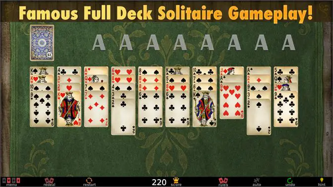 full deck solitaire game