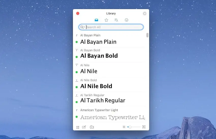 RightFont for macOS is a lightweight font manager