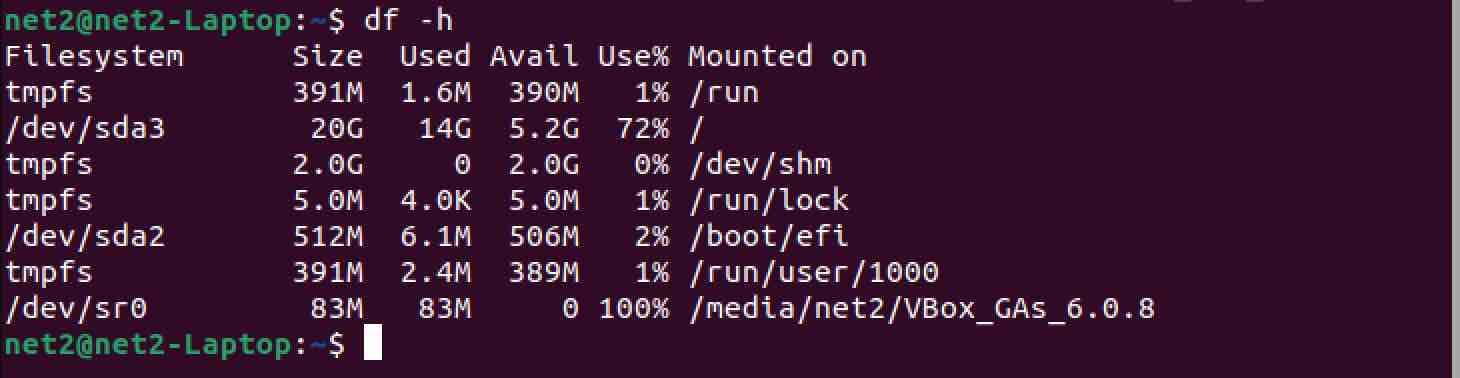 How To Check Disk Space In Ubuntu 22 04