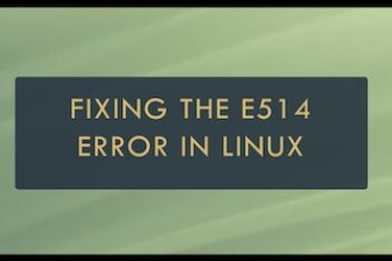 How to fix “e514: write error (file system full?)” Error in Linux