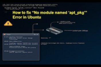 How to fix “No module named ‘apt_pkg’” Error in Ubuntu