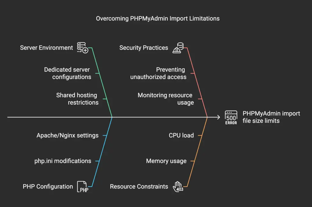 Overcoming PHPMyAdmin Import Limitations