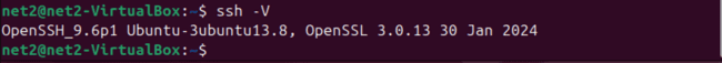 OpenSSH Version Output