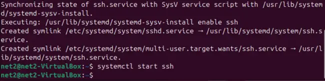 systemctl start output